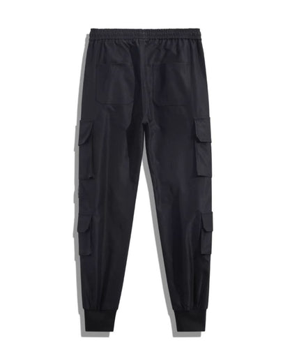 Techwear Women Black Slim Cargo Pants