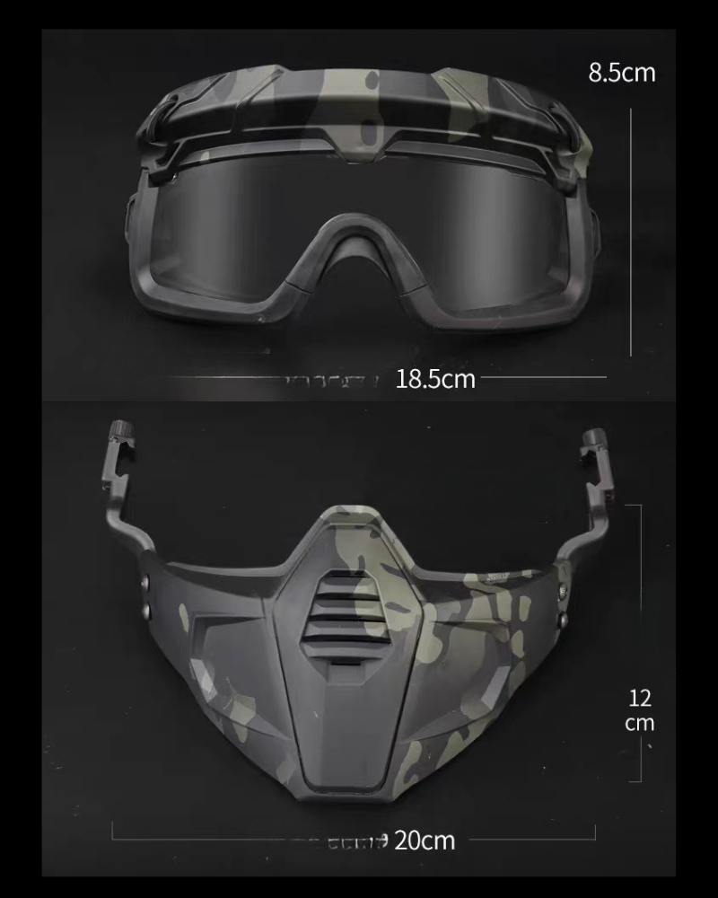 Multi-dimensional Split Outdoor Tactical Helmet &amp; Mask(Sold Separately)