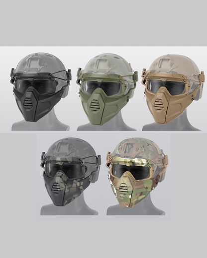 Multi-dimensional Split Outdoor Tactical Helmet &amp; Mask(Sold Separately)