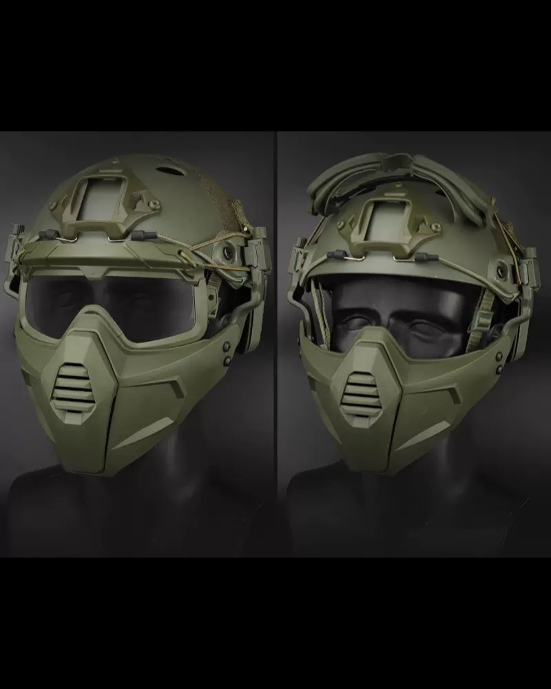 Multi-dimensional Split Outdoor Tactical Helmet &amp; Mask(Sold Separately)