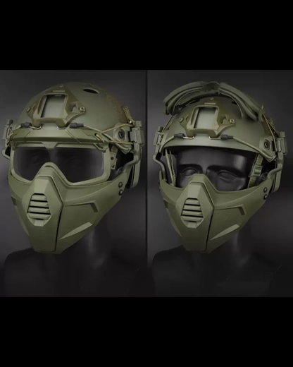 Multi-dimensional Split Outdoor Tactical Helmet &amp; Mask(Sold Separately)
