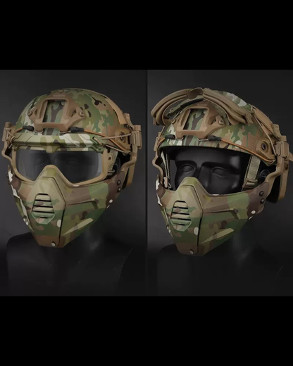 Multi-dimensional Split Outdoor Tactical Helmet &amp; Mask(Sold Separately)