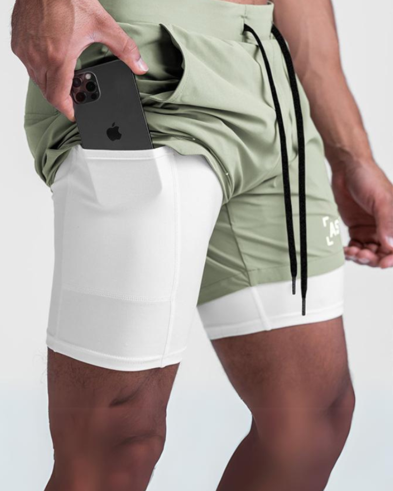 Multi-Pocket Lightweight Mens Running Shorts