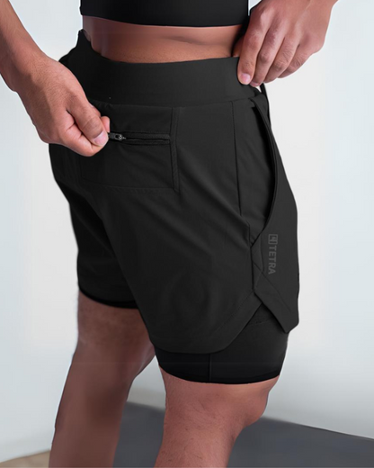 Multi-Pocket Lightweight Mens Running Shorts