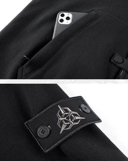 Techwear Fake Two Vest Tactical Hoodie