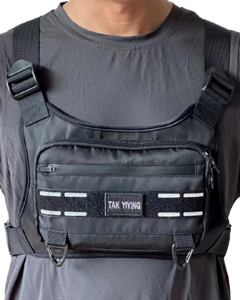Outdoor Brusttasche Für Herren – Atmungsaktive Laufweste Mit Pistolenhalter, Wasserabweisend, Reflektierend, Für Sport & EDC