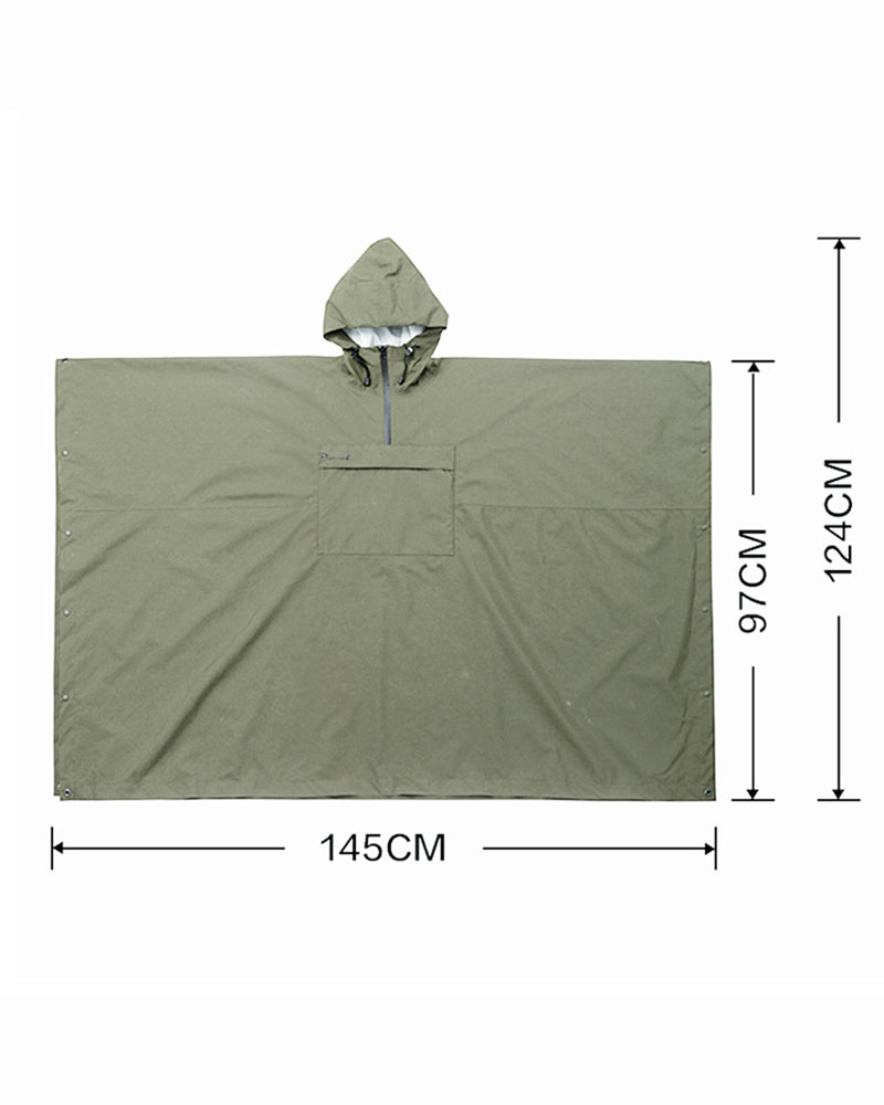 Multifunctional 3L Poncho Rain Coat