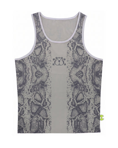 Men’s Athletic Casual Venom-Stripe Muscle Shirt.