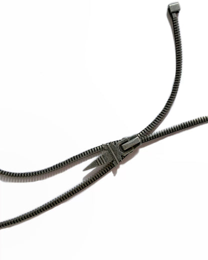 Street Punk Decorated Zipper Necklace