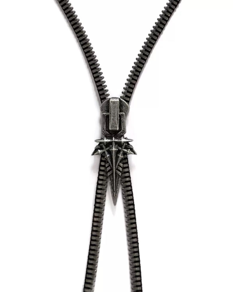 Street Punk Decorated Zipper Necklace