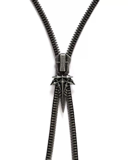 Street Punk Decorated Zipper Necklace
