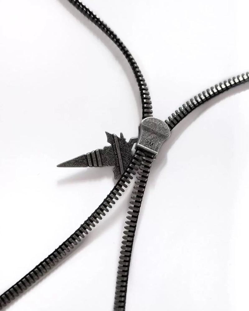 Street Punk Decorated Zipper Necklace