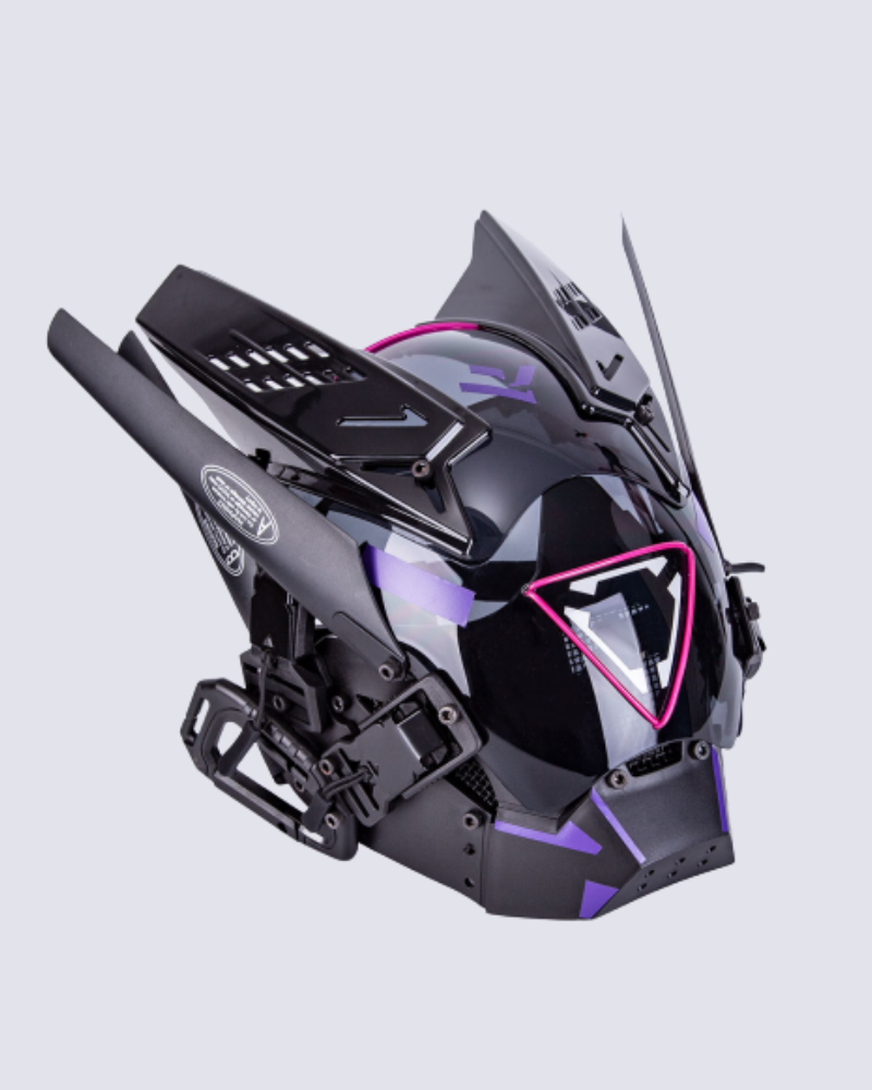 Night Game Dreadlocks Led Cyberpunk Helmet Mask