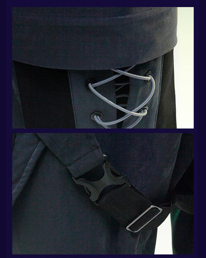 XIPHEVIL Cyberpunk Outfits Operative Detachable Two-Piece Pants