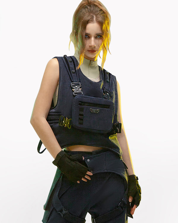XIPHEVIL Operative Cyberpunk Reversible Vest
