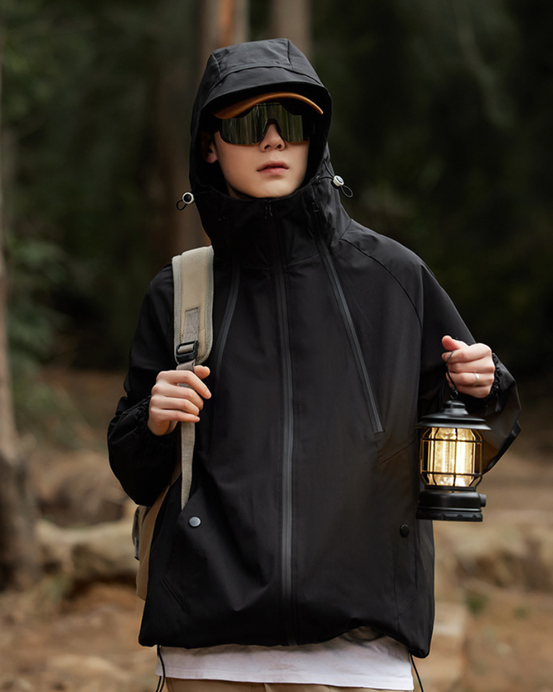 Outdoor Couple Camping Waterproof Jacket