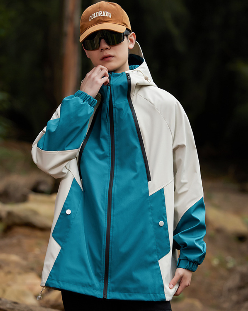 Outdoor Couple Camping Waterproof Jacket