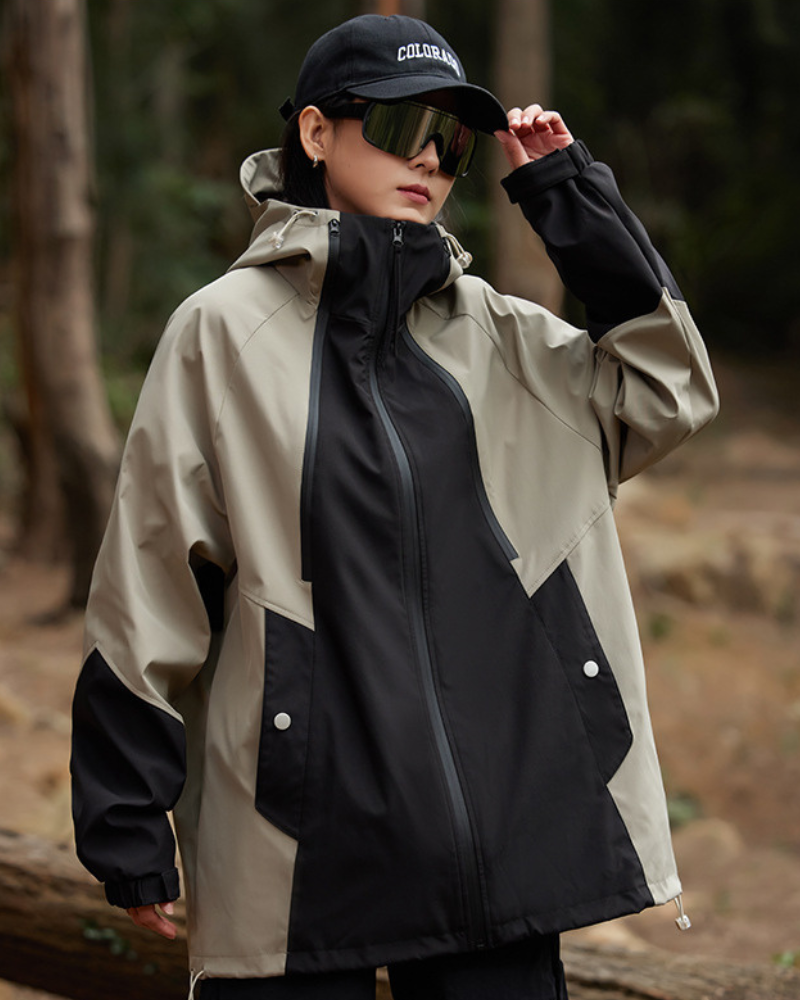 Outdoor Couple Camping Waterproof Jacket