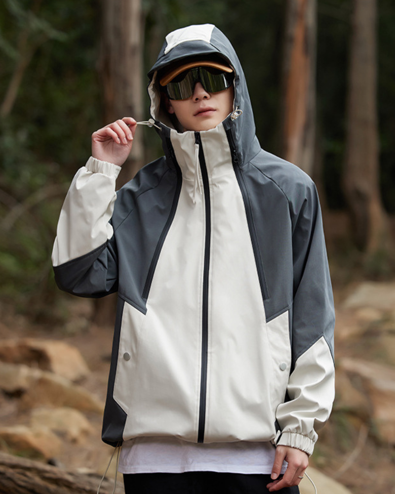 Outdoor Couple Camping Waterproof Jacket