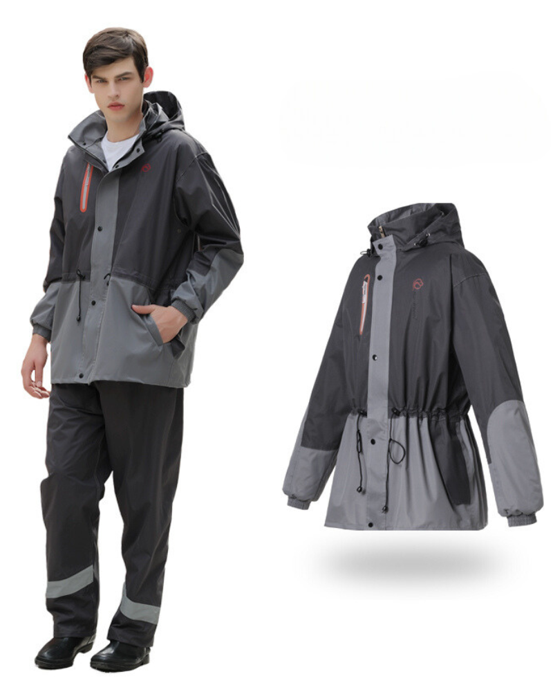 Outdoor Fashion Detachable Jacket Pants Unisex Rain Suit