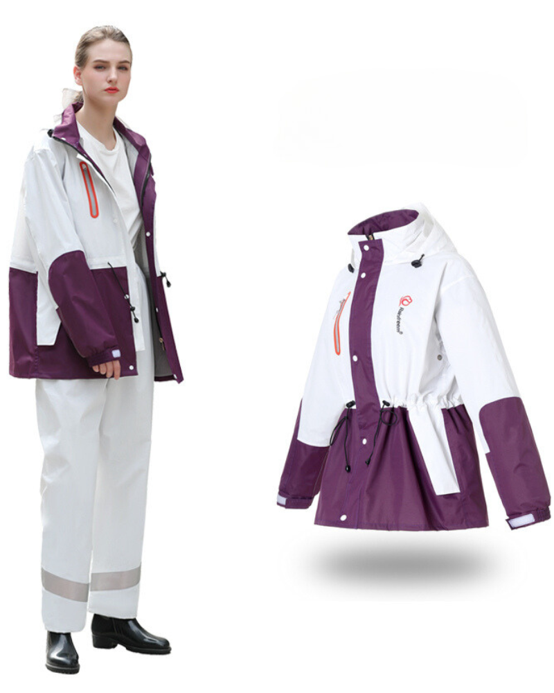 Outdoor Fashion Detachable Jacket Pants Unisex Rain Suit