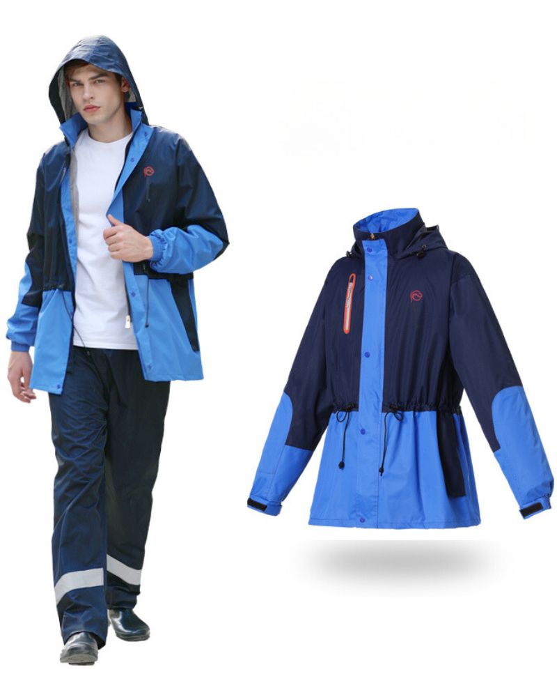 Outdoor Fashion Detachable Jacket Pants Unisex Rain Suit