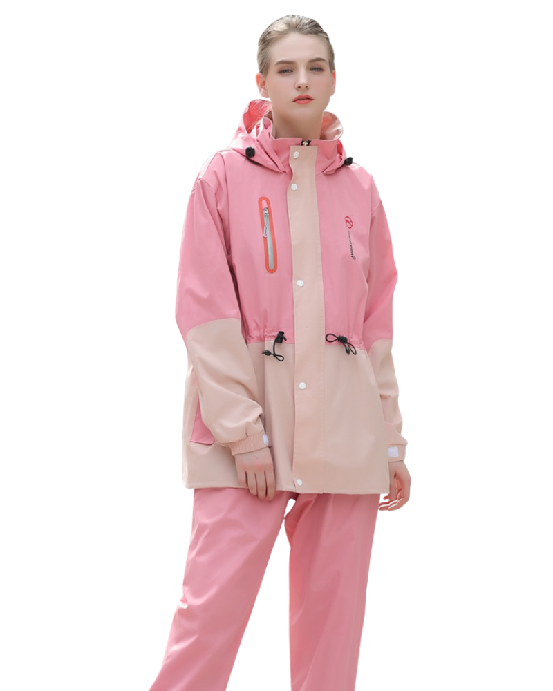 Outdoor Fashion Detachable Jacket Pants Unisex Rain Suit