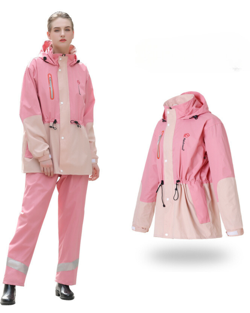 Outdoor Fashion Detachable Jacket Pants Unisex Rain Suit