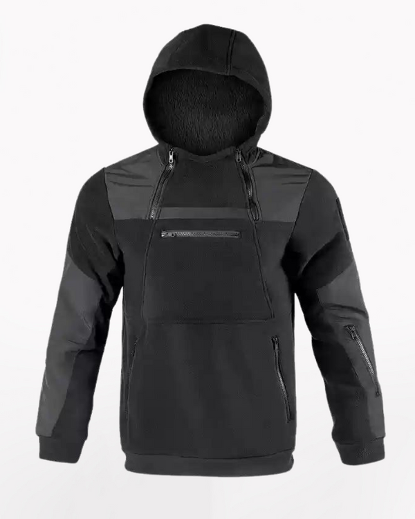 Outdoor Fleece-lined Thickened Tactical Hoodie