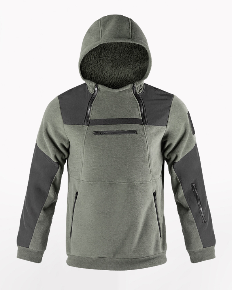 Outdoor Fleece-lined Thickened Tactical Hoodie