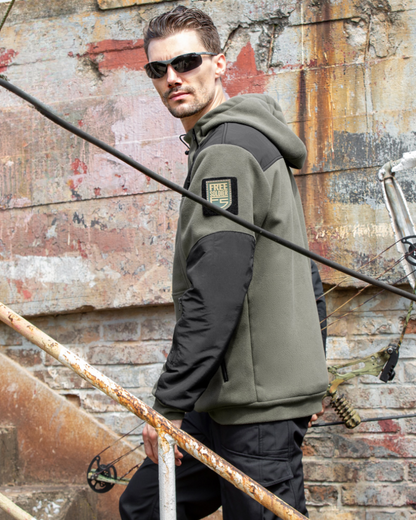 Outdoor Fleece-lined Thickened Tactical Hoodie