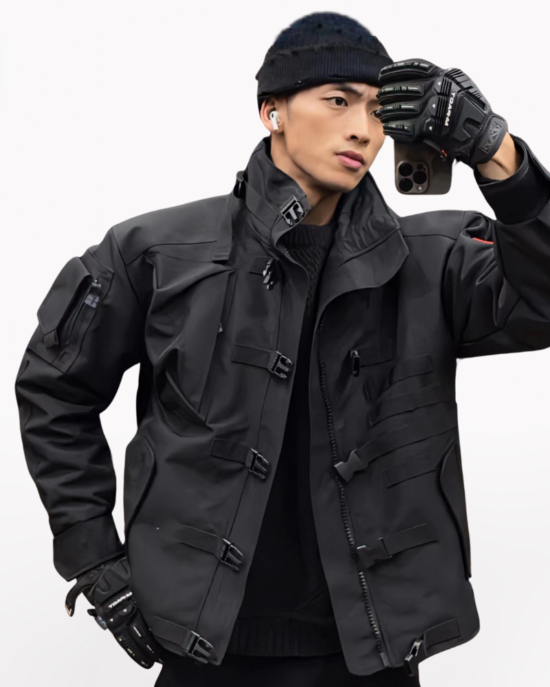 Outdoor Functional Stand Up Collar Tactical Jacket – Techwear Official