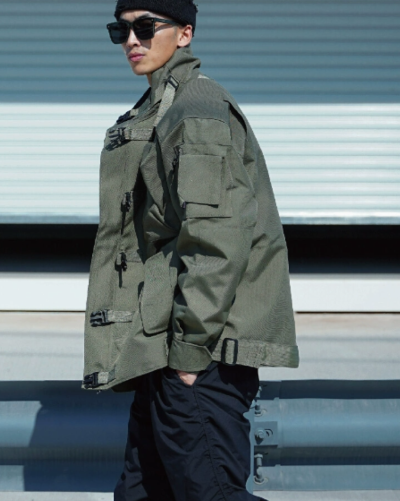 Outdoor Functional Stand Up Collar Tactical Jacket – Techwear Official