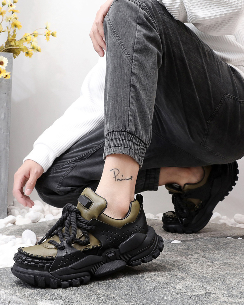 Punk Chunky Dad Shoes Outdoor Hiking Shoes