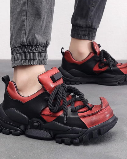 Outdoor Hiking Boots Punk Chunky Dad Shoes