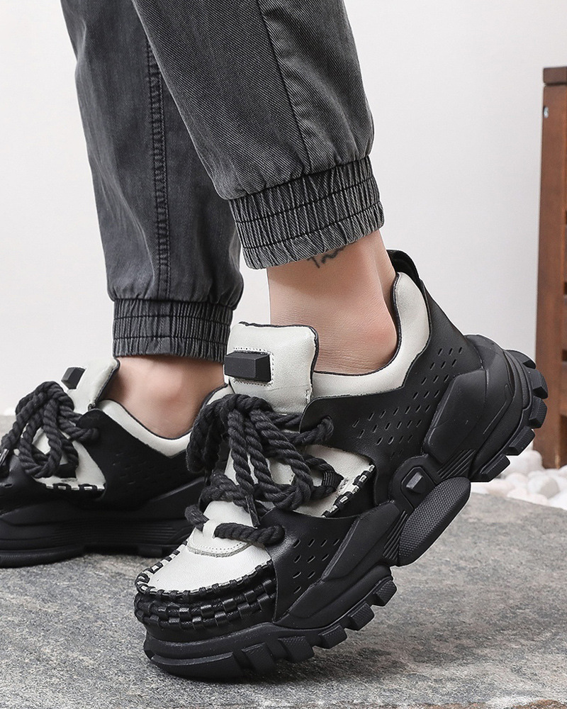 Punk Chunky Dad Shoes Outdoor Hiking Shoes