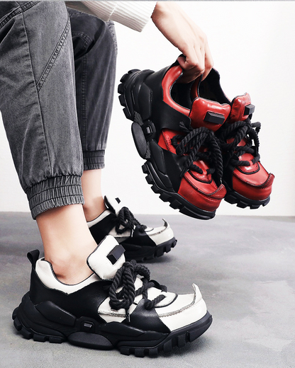 Outdoor Hiking Boots Punk Chunky Dad Shoes