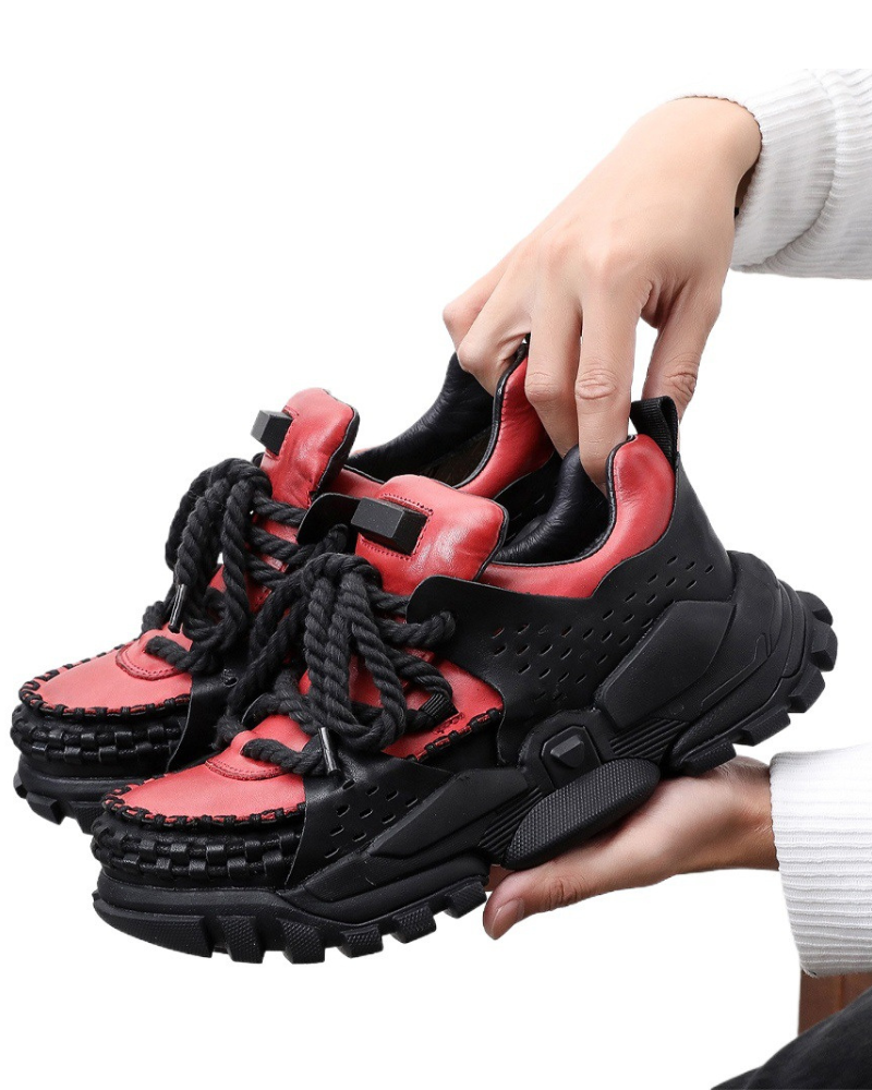 Punk Chunky Dad Shoes Outdoor Hiking Shoes