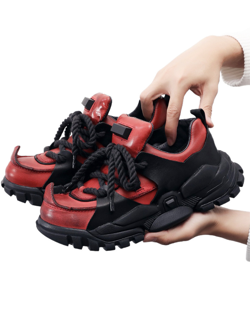 Outdoor Hiking Boots Punk Chunky Dad Shoes