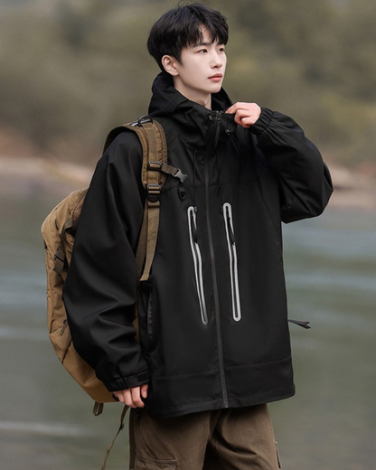 Outdoor Hiking Camping Unisex Reflective Jacket