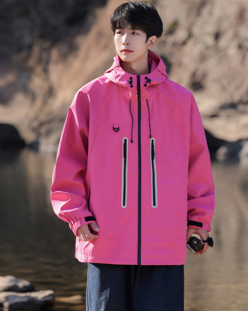 Outdoor Hiking Camping Unisex Reflective Jacket