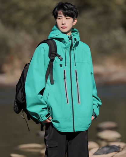 Outdoor Hiking Camping Unisex Reflective Jacket