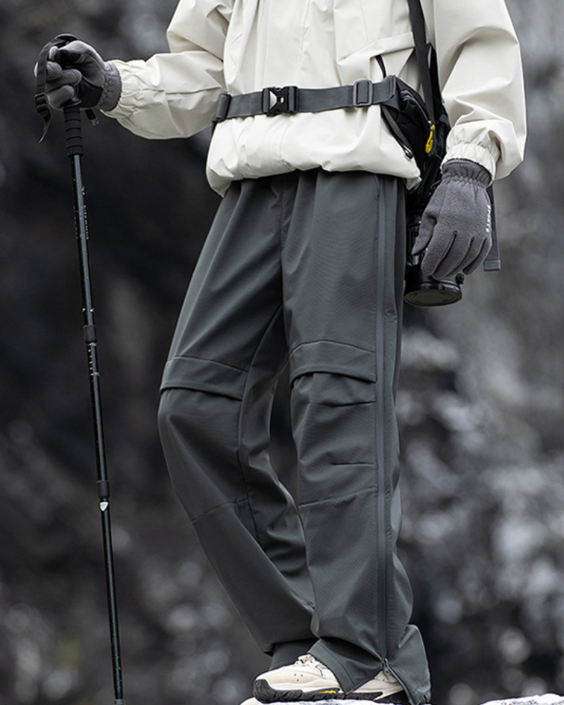 Outdoor Hiking Side Zipper Paratrooper Pants