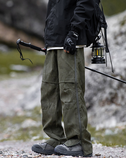 Outdoor Hiking Side Zipper Paratrooper Pants