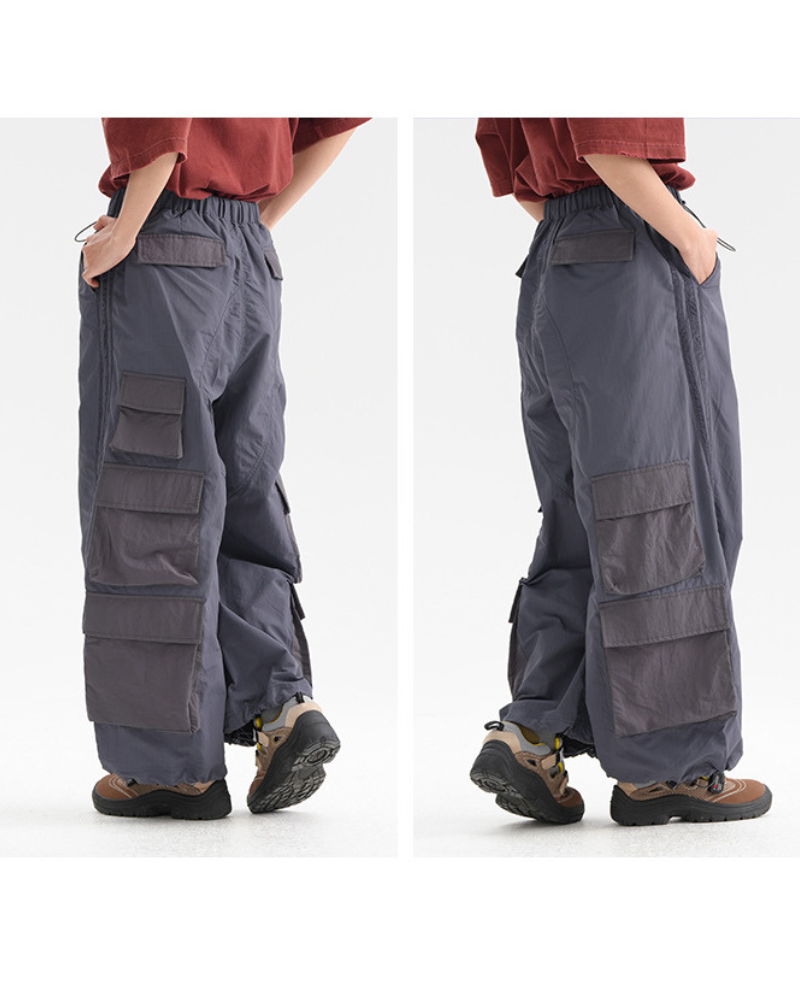 Outdoor Hiking Unisex Multi-Pocket Cargo Baggy Pants