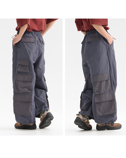 Outdoor Hiking Unisex Multi-Pocket Cargo Baggy Pants