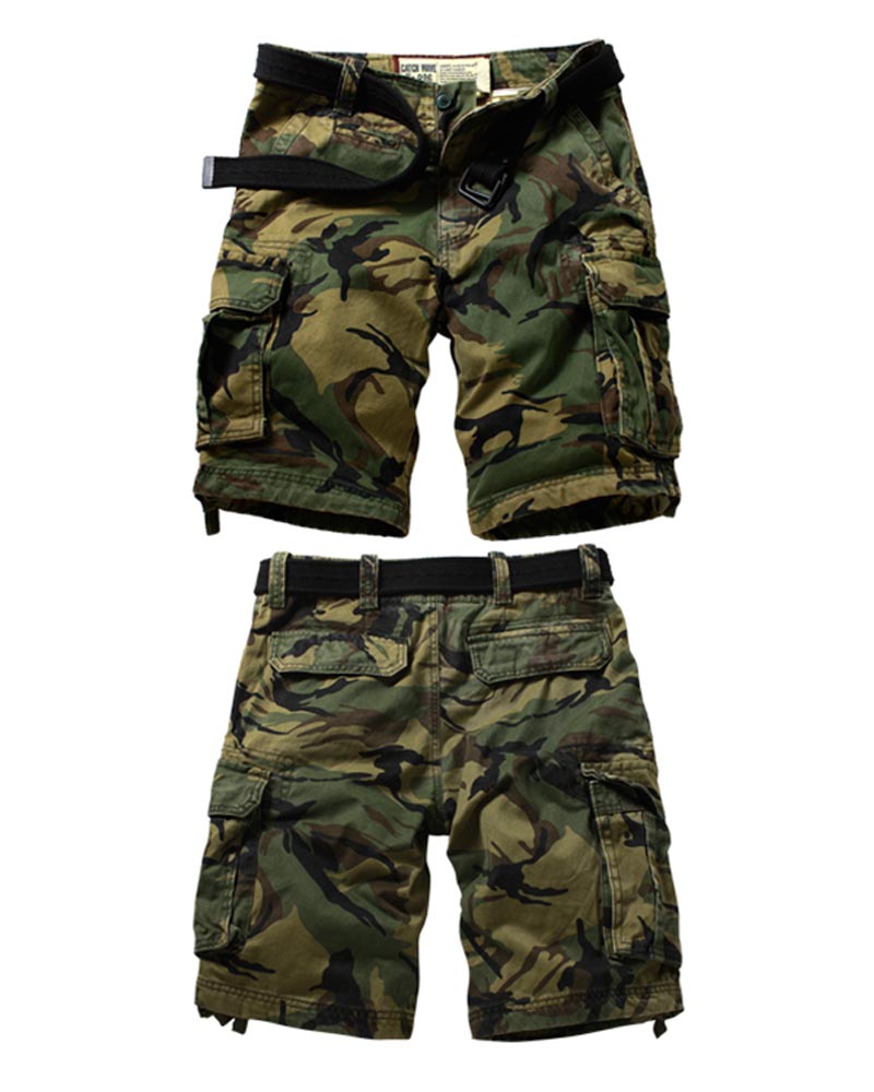 Outdoor Multi-Pocket Camo Jorts | Cargo Shorts