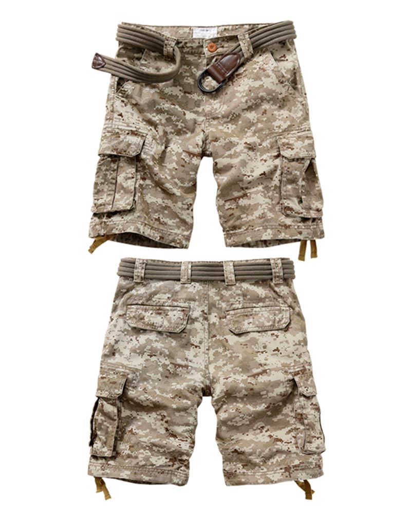 Outdoor Multi-Pocket Camo Jorts | Cargo Shorts