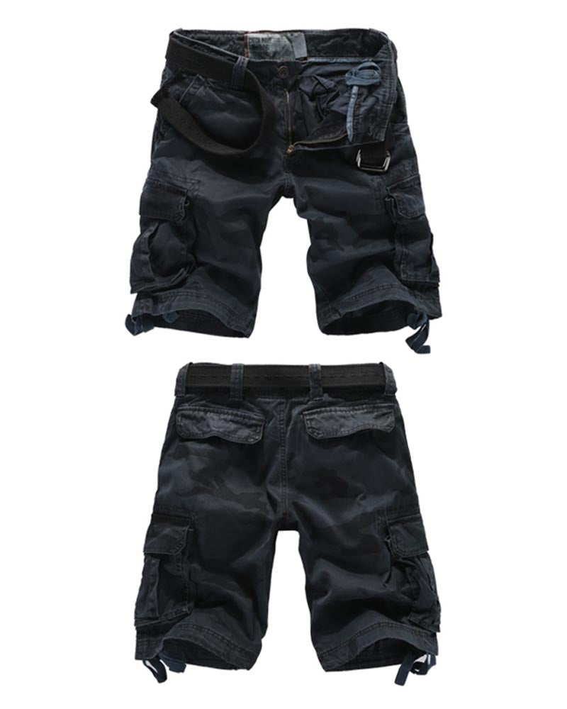 Outdoor Multi-Pocket Camo Jorts | Cargo Shorts