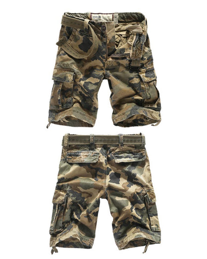 Outdoor Multi-Pocket Camo Jorts | Cargo Shorts